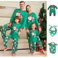 thumbnail image 1 of Conjunto de pijama con estampado de alce navideño, traje de padre e hijo, Top de manga larga con cuello redondo y pantalones a rayas a cuadros, ropa de dormir y de estar por casa xuanjing unisex, 1 of 2