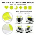 thumbnail image 4 of Uxcell Reflective Tape, Self-Adhesive Trailer Reflector Tape Warning Safety Sticker High Visibility Night Reflector Fluorescent Yellow 4 Inch x 16 Feet, 4 of 6