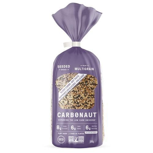 Carbonaut - Seeded Multigrain Bread, Keto, Vegan, Kosher, Non-GMO, low-Carb, Sugar Free, 550 g, Seeded bread