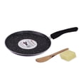 thumbnail image 5 of Mumma's LIFE- Non Stick Aluminium Cookware Set 24cm with 3MM Thickness, Dosa Tawa, Kadai with Glass Lid, and Frying Pan Set of 6 Piece (Grey), 5 of 6