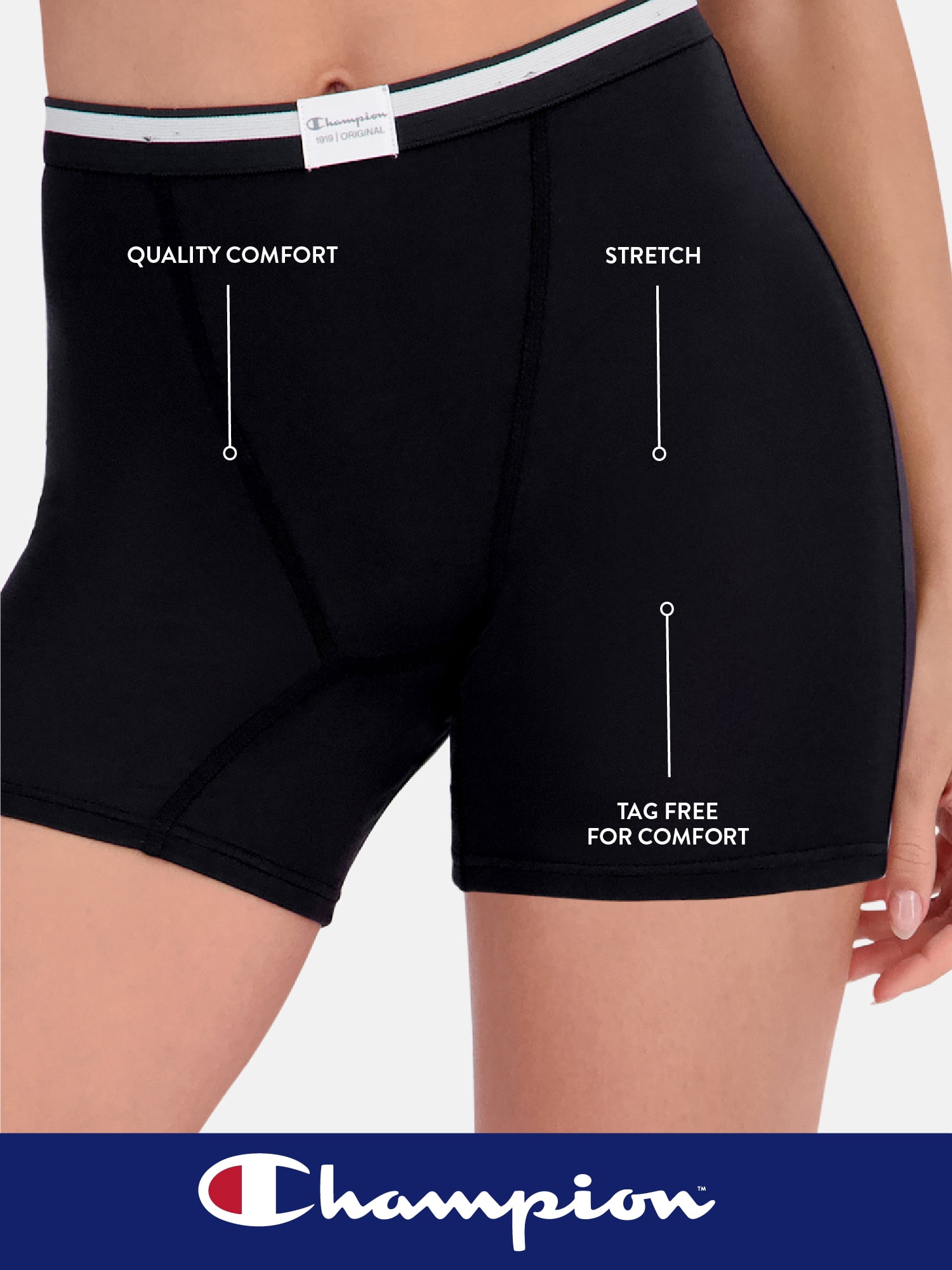 Reebok Women’s Tech Comfort Boyshort Underwear, 3 Pack, Sizes S - 3XL