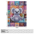 thumbnail image 4 of ARISTURING  Koala Blanket, Koala Gifts, Koala Gifts for Girls, Cute Koala Blanket for Girls, Best Koala Lover Gifts Ideas, Birthday Gifts for Koala Lovers, Koala Plush Fuzzy Throw Blanket, 4 of 6