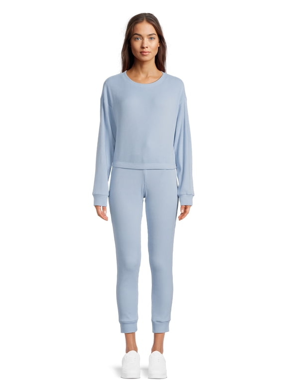 Juniors Ribbed Pullover and Leggings, 2-Piece Set, Sizes XS-XXXL