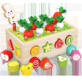thumbnail image 2 of Juguetes educativos de madera Montessori para niños pequeños de 2 a 3 a 4 años, juguetes de clasificación de formas, regalos para niños de 2 a 4 años, juego de habilidades motoras finas de aprendizaj, 2 of 5
