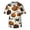 AAB27-Brown, variant on Scrubs For Men Halloween Scrub Tops Pumpkin Bat Pattern Nurse Shirt Funny Short Sleeve Vneck Nurse Uniform With Pockets Gray XL