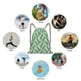 thumbnail image 6 of Daiia Dinosaurs on Roller Skater Pattern Drawstring Backpack, Gym Bag, Lightweight Backpack, Water-Resistant Bag Travel Sports Backpack, Fitness Bag, Yoga Bag-Medium, 6 of 6