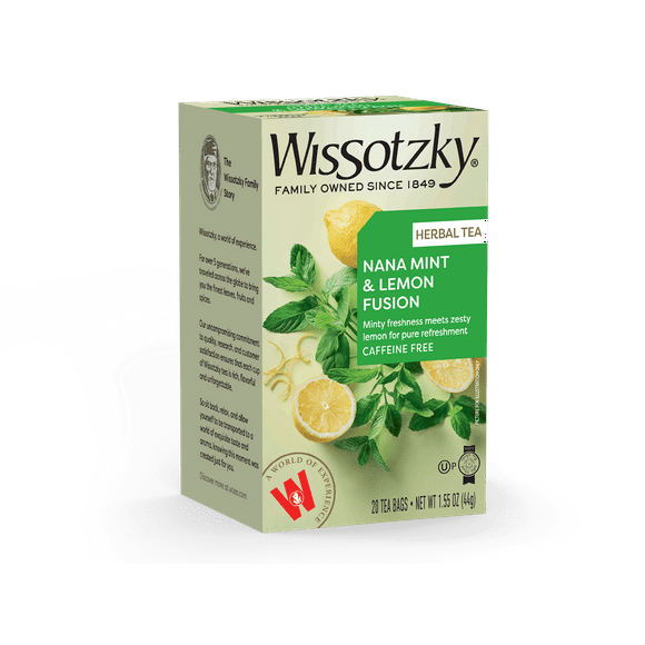 Wissotzky, Herbal Tea, Nana Lemon Flavored 20pk