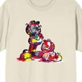 thumbnail image 2 of Garfield Nermal & Garfield Messy Paint Crew Neck Short Sleeve Natural Men's T-shirt-XXL, 2 of 7