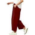 thumbnail image 7 of Horkkom Barrel Sweatpants Women Trendy Solid Color Wide Leg Pants Casual Loose Workout Pants with Pockets Drawstring L, 7 of 7