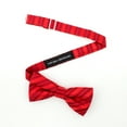 thumbnail image 2 of Boys Adjustable Pre-Tied Bow Tie Elegant Bow Tie Set | Red Bow Ties & Pocket Square | Corbata para de moño, 2 of 3