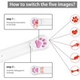 thumbnail image 3 of Juguete interactivo para gatos con puntero láser para perseguir gatos, puntero láser rojo recargable, herramienta de entrenamiento para gatitos, gatos, perros JAMW Sencillez, 3 of 5