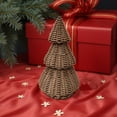 thumbnail image 3 of 2026 Christmas Indoor Home Decor Hand-Woven Imitation Rattan Christmas Tree Ornaments Christmas Tree Decorations And Table Ornaments, 3 of 6