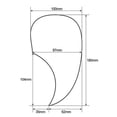 thumbnail image 6 of 1* Guitar Pickguard, Left Handed Acoustic Guitar Pickguard Scratch Plate Comma Shape Self-adhesive, 6 of 6