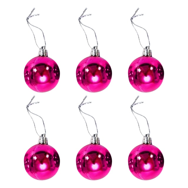 Christmas Tree Decorations 6 Pcs Of Christmas Ball Ornaments Shatterproof Christmas Decorations Christmas Tree Wedding Party Decorations Ball, 4cm Christmas Tree Ornaments