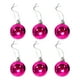 thumbnail image 1 of Puntoco Adornos Navideños 4Cm/6 Bolas De Navidad Pintadas De Pet Transparente Rosa,Decoración Hogareña, 1 of 1