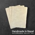 thumbnail image 3 of Handmade Lokta Card Stock 5x7 Inch Paper with Deckle Edge. Tree-Free Lokta Paper for Vintage Stationery, Printing, and Decorative Invitations (50 Sheets), 3 of 4