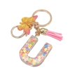thumbnail image 2 of Porte-clés Lettre A-Z Pendentif Papillon à Franges Porte-Clés, 2 of 3