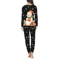 thumbnail image 3 of SCRAWLGOD Snowmen Women's Pajamas Long Sleeve Sleepwear Sets for Women Pjs Sets Shrit and Pants Crewneck Loungewear Sets Women Size L 2 Piece Pjs for Christmas, 3 of 6