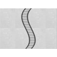 thumbnail image 1 of Ahgly Tapis Rectangulaire Lavable en Machine Intérieur Transitionnel Gris Platine, 2 Pieds x 3 Pieds, 1 of 7