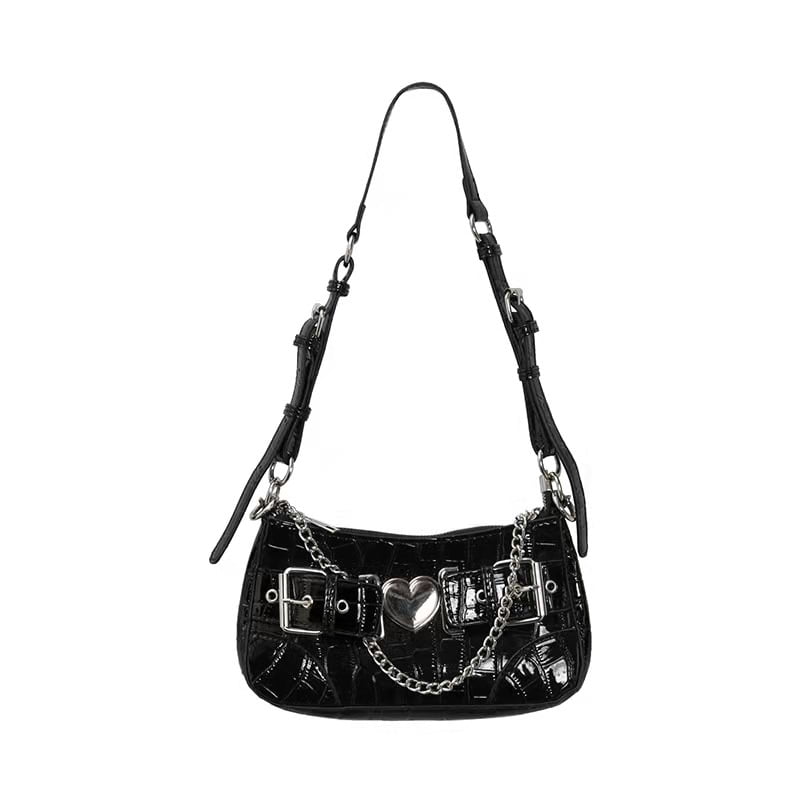 Punk Bag, Gothic Tote Bag Y2K Cool Style Trendy Women Shoulder