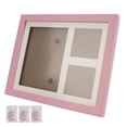 thumbnail image 2 of Pet Pawprint Keepsake Kit Dog Paw Print Frame with Pawprints for Dogs Cats and RabbitsPink Ink Pad Pink Frame, 2 of 8