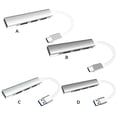 thumbnail image 2 of Matsuzay Hub USB 4 en 1, adaptador divisor multipuerto tipo C, convertidor de base para ordenador portátil, aleación para Air de 13/15 Juegos de teclado y mouse para computadora, 2 of 6