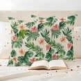thumbnail image 3 of Monstera Flower Pillow Covers 2 Pack Floral Spring Garden Pillowcase Waterproof Outdoor Throw Pillow Cover for Patio Garden Square Cushion 20”x20”, 3 of 9