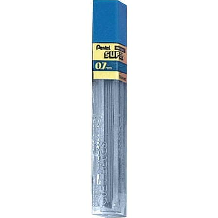 Pentel Super Hi-Polymer Leads, .7mm, 2H, 12/Pkg.