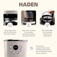 thumbnail image 4 of Haden Coffee Maker & Dorset 2 Slice Wide Slot Toaster, Putty & Chrome, 4 of 10