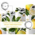 thumbnail image 6 of White Flowers Blackout Curtains for Bedroom/Living Room, Thermal Insulated Kitchen Curtains, Countryside Lemon Fruit Garden Grommet Darkening Window Treatment Drapes 42"x63"x2, 6 of 8