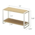 thumbnail image 5 of Yamazaki Home Two-Tier Riser, White, Steel + Wood, Supports 8.8 pounds, No Assembly, 5 of 5