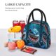 thumbnail image 5 of Disketp Cartoon Cute Shark Bolsa Térmica para Almuerzo, Lonchera con Abertura Amplia y Gran Capacidad, Organizador Reutilizable para Mujeres, Hombres y Adultos, 5 of 6