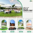 thumbnail image 4 of COBIZI 10x30 ft Pop Up Canopy Tent, 8 Removable Sidewalls, Waterproof 2000mm+ UPF 50+ Commercial Instant Gazebo, Easy Setup for Wedding Party Trade Show, Includes Roller Bag, Sandbags & Stakes, White, 4 of 8