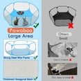 thumbnail image 3 of Corralito impermeable Pawaboo para animales pequeños con estructura de acero azul, 3 of 8