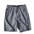 thumbnail image 2 of pstuiky Pantalones cortos para hombre, Pantalones cortos casuales holgados de color liso con cremallera, bolsillo, cordón y cintura elástica para hombre Pantalones cortos cargo, 2 of 6