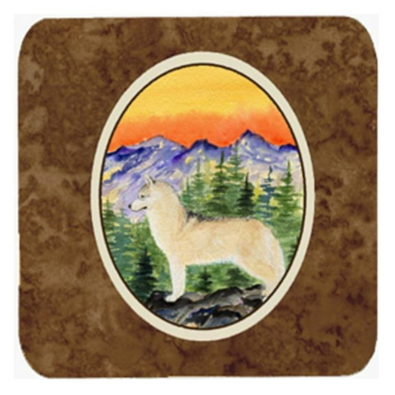 Siberian Husky Foam Coasters - Set Of 4