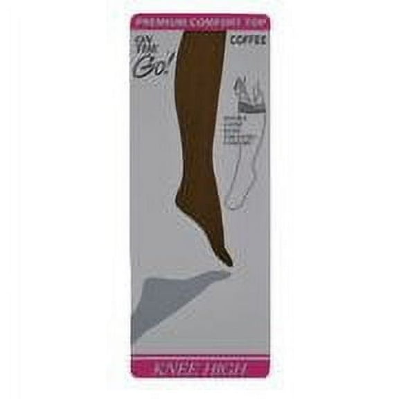 On the Go Women's Knee Highs (1 Pair, Coffee)