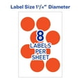 thumbnail image 3 of Avery Removable Color Coding Labels, 1-1/4" Round, 400 Labels, 3 of 6