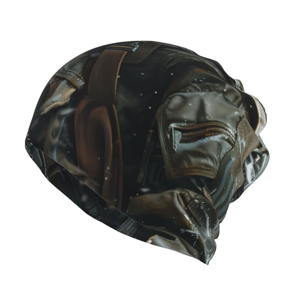 Rateoe Surreal Panda Warrior Cotton Slouchy Beanie Hat for Men/Women,Lightweight Oversize Large Thin Skull Cap Night Sleeping Cap