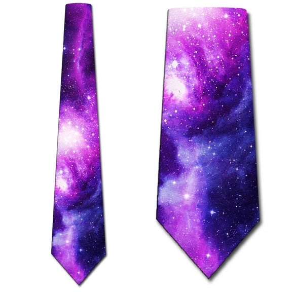 Galaxy Ties Mens Space Astronomy Necktie by Three Rooker