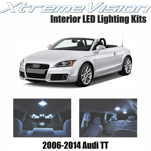 XtremeVision LED for Audi TT 2006-2014 6 Pieces Cool White Premium Interior LED Kit Package   Installation Tool