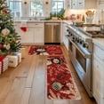 thumbnail image 5 of Hometravel Christmas Kitchen Rugs Set, Non-Slip Floor Mats with Holiday Design, Festive Kitchen Decor Mat Pair for Entryway, Home Decor, Seasonal Display, 5 of 6