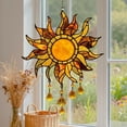 thumbnail image 3 of Stained Glass Sun Suncatcher, Hanging Window Ornament with Beads for Home & Garden Decor, 3 of 6