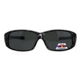 thumbnail image 2 of Womens Polarized Matte Tortoise 56mm Fit Over Rectangular Sunglasses Black, 2 of 4