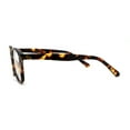 thumbnail image 3 of Rectangular Horn Rim Keyhole Plastic Blue Light Flitering Computer Glasses Tortoise, 3 of 4