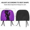 thumbnail image 2 of Futurama Turanga Leela Car Headrest Cover Decor Vehicles Seat Pillow Cover Protector Accessories Auto Front/Rear Seats Head Rest Cover Universal Fit Most Cars Sedan SUV Van, 2 of 7