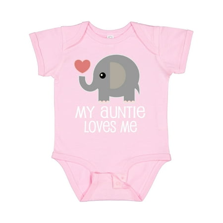

Inktastic My Auntie Loves Me Niece Gift Baby Boy or Baby Girl Bodysuit