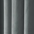 thumbnail image 4 of TWOPAGES Velvet Pinch Pleat Room Darkening Soft Curtain for Living Room, 1 Panel, 52"x108", Natural Grey, 4 of 6