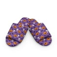 thumbnail image 2 of Psesaysky Halloween Pumpkin Skull Print House Slippers for Women Indoor Open Toe Women House Slippers Winter Cotton Shoes Breathable Home Soft Outsole, Size 6-7, 2 of 7