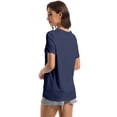 thumbnail image 4 of Women's Ultra-Soft V-Neck Short Sleeve Trendy Casual T-Shirt, 4 of 6